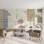 Soft Geometric Shape Art Wallpaper Mural