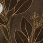 Dark Navy Peony Floral Drawing Art Wallpaper Mural