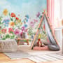 Cute Kids Nursery Floral Garden Wallpaper Mural