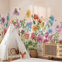 Cute Kids Nursery Floral Garden Wallpaper Mural