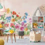 Cute Kids Nursery Floral Garden Wallpaper Mural