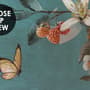 Aquarell Chinoiserie Obstbäume Fototapete