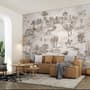 Vintage Monochrome Jouy Style Landscape Wallpaper Mural