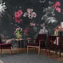 Dark Floral Garden Wallpaper Mural