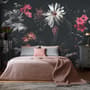 Dark Floral Garden Wallpaper Mural