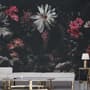 Dark Floral Garden Wallpaper Mural