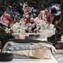 Watercolor Dark Peony Floral Wallpaper Mural