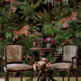 Dark Tropical Trees with Tigers Wallpaper Mural