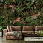 Dark Tropical Trees with Tigers Wallpaper Mural