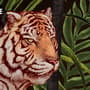 Dark Tropical Trees with Tigers Wallpaper Mural