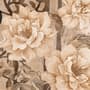 Chinese Peony Flowers and Bamboo Landscape with Crane Birds