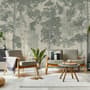 Monochrome Tree Forest Silhouette Wallpaper Mural