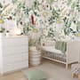 Bright Daisy Flower Bouquet with Green Leaves Wallpaper Mural