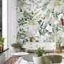 Bright Daisy Flower Bouquet with Green Leaves Wallpaper Mural