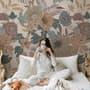 Bohemian Style Anemone Floral Bouquet Wallpaper Mural