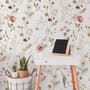 Watercolor Soft Wild Flowers Wallpaper Mural