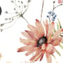 Watercolor Soft Wild Flowers Wallpaper Mural