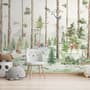 Kids Forest Animals in the Jungle Wallpaper Mural