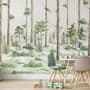 Kids Watercolor Forest Trees Wallpaper Mural