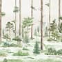 Kids Watercolor Forest Trees Wallpaper Mural