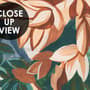 Art Painting Colorful Landscape with Heron Birds Wallpaper Mural