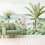 Tropical Forest Landscape and Banana Trees Wallpaper Mural