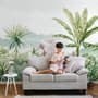 Tropical Forest Landscape and Banana Trees Wallpaper Mural