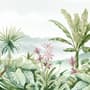 Tropical Forest Landscape and Banana Trees Wallpaper Mural