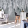 Neutral Tropical Palm Leaf Wallpaper Mural