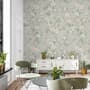 Soft Chinoiserie Peony Tree Blossom Art Wallpaper Mural