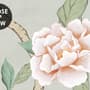 Soft Chinoiserie Peony Tree Blossom Art Wallpaper Mural