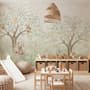 Kids Soft Pastel Forest Animals Wallpaper Mural