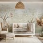 Kids Soft Pastel Forest Animals Wallpaper Mural