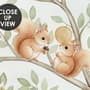 Kids Soft Pastel Forest Animals Wallpaper Mural