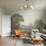 Rustic Riverside Landscape Wallpaper Mural