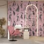 Modern Fashion Women Sketch Wallpaper Mural