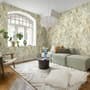 Watercolor Tropical Bird Garden Wallpaper Mural