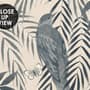 Watercolor Tropical Bird Garden Wallpaper Mural