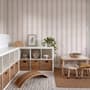 Playful Nursery Stripe Lines Wallpaper Mural