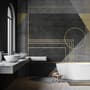 Colorful Geometric Grunge Art Wallpaper Mural