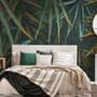 Dark Tropical Exotic Palm Leaf Wallpaper Mural