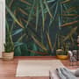 Dark Tropical Exotic Palm Leaf Wallpaper Mural