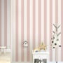 Soft Blue/Pink Stripe Lines for Kids Nursery Wallpaper Mural