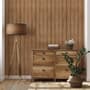 Vintage Wood Look Panel Wallpaper