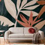 Tropical Foliage Leaves Art Wallpaper Mural