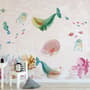Nursery Cute Sea Animals Wallpaper Mural