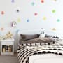 Kinder Aquarell Bunte Punkte Wandtattoo