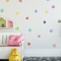 Kinder Aquarell Bunte Punkte Wandtattoo