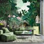 Exotic Forest Painting Landscape Wallpaper Mural