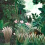 Exotic Forest Painting Landscape Wallpaper Mural